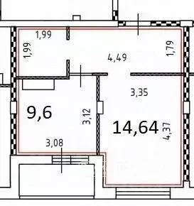1-к кв. Курская область, Курск Северный жилрайон, ул. Генерала ... - Фото 2