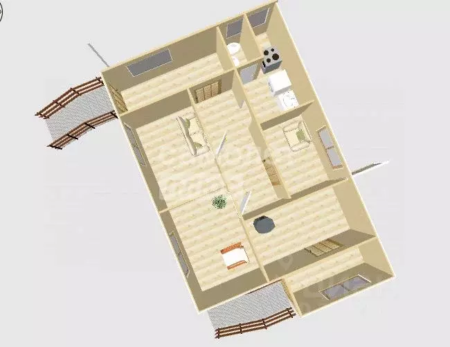 Дом в Алтайский край, Бийск ул. Пригородная, 20 (60 м) - Фото 2