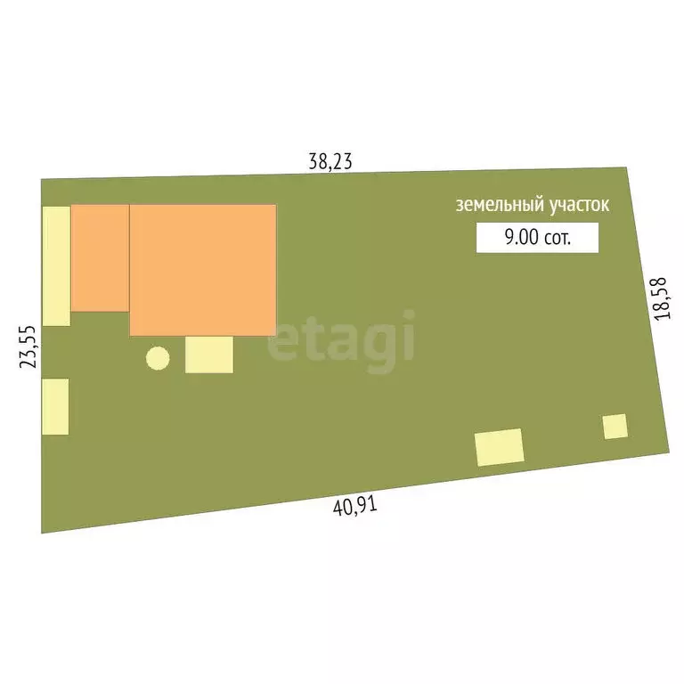 Дом в Бийский район, СОТ Росток, Зелёная улица (68.9 м) - Фото 2