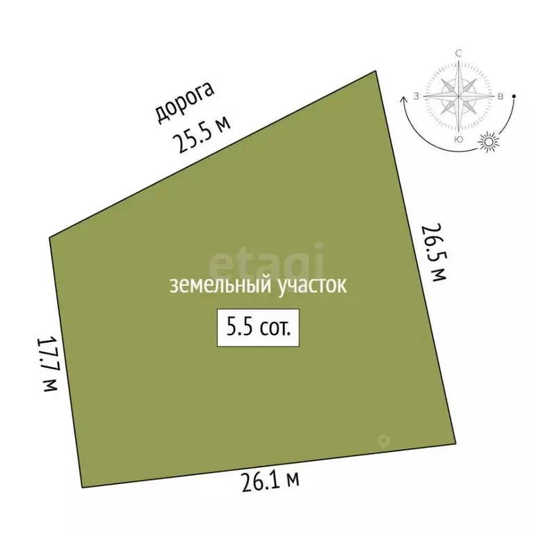 Участок в Ростовская область, Ростов-на-Дону ул. Оганова (5.5 сот.) - Фото 1