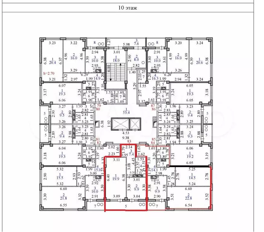 аукцион: 1-к. квартира, 41,5 м, 10/16 эт. - Фото 1