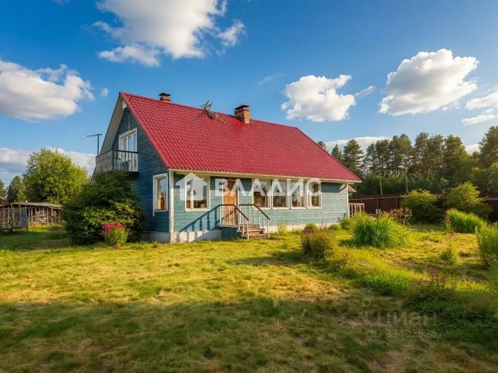 Дом в Карелия, Пряжинское городское поселение, д. Киндасово ул. ... - Фото 1