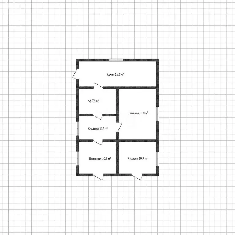 Дом в станица Курджипская, улица Чкалова (83 м) - Фото 1