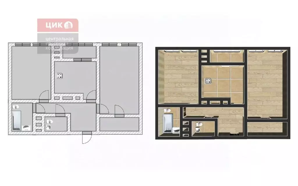 2-к кв. Рязанская область, Рязань Полевая ул., 75 (60.0 м) - Фото 2
