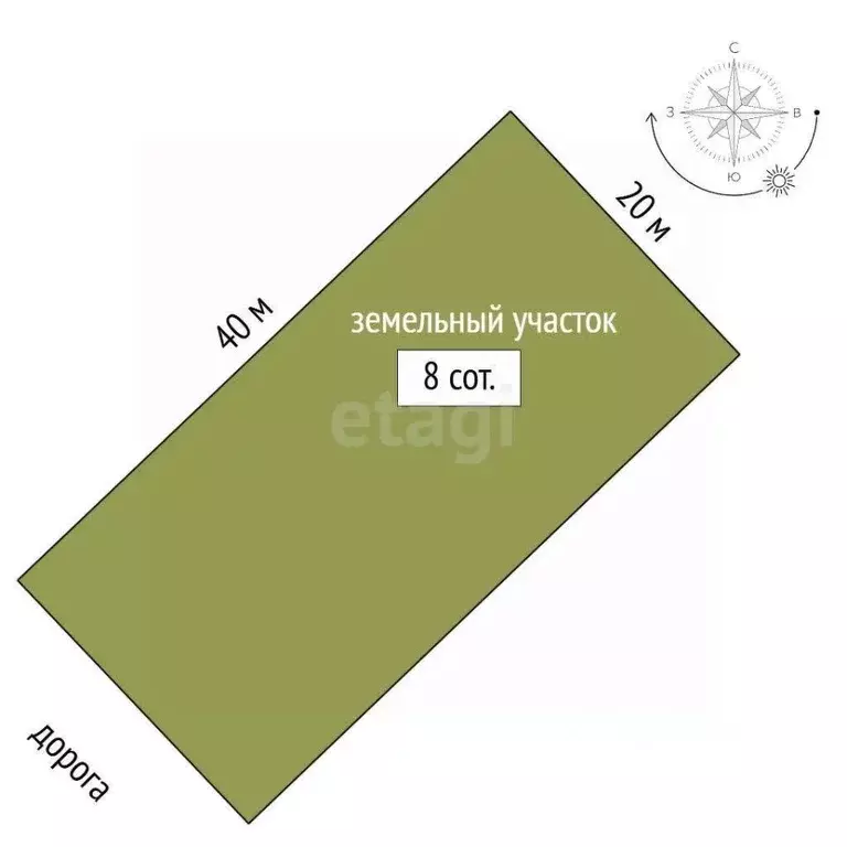 Участок в Татарстан, Тукаевский район, д. Азьмушкино ул. Хирурга ... - Фото 2