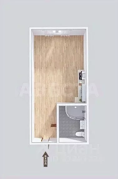 Комната Омская область, Омск просп. Мира, 32Б (16.7 м) - Фото 1