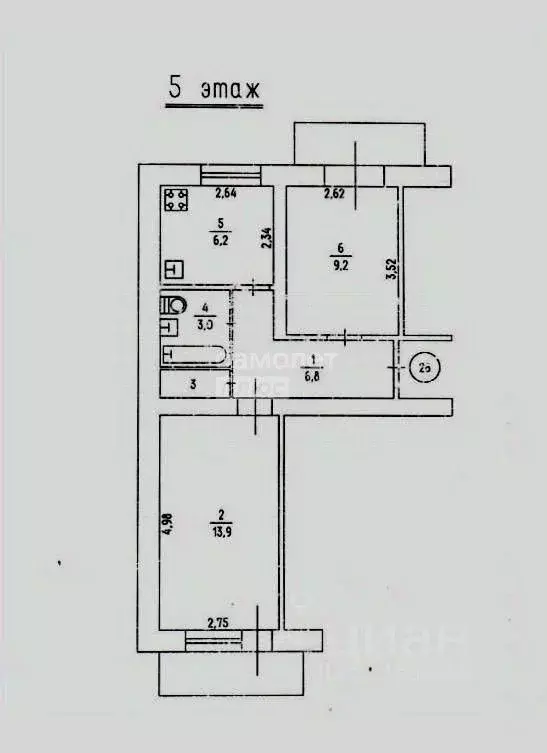 2-к кв. Крым, Керчь ш. Героев Сталинграда, 3 (42.1 м) - Фото 2