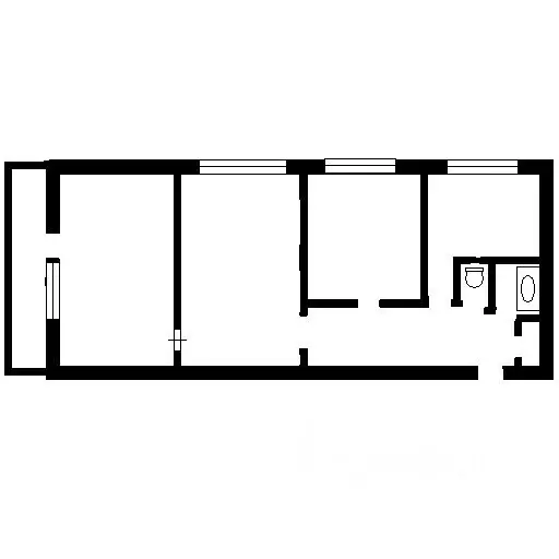 3-к кв. Санкт-Петербург Байконурская ул., 15 (59.5 м) - Фото 2