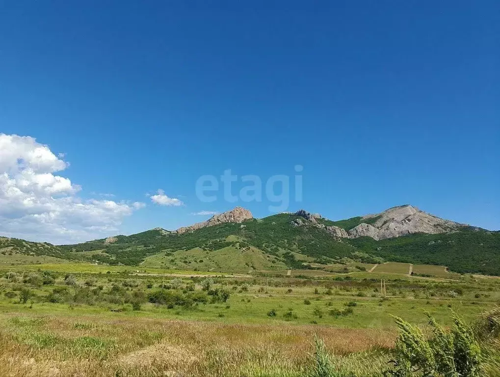 Участок в Крым, Феодосия муниципальный округ, Коктебель пгт  (6.95 ... - Фото 1