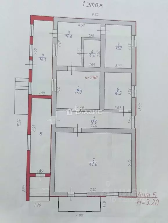 Дом в Пензенская область, с. Бессоновка ул. Борисовой, 58 (266 м) - Фото 2