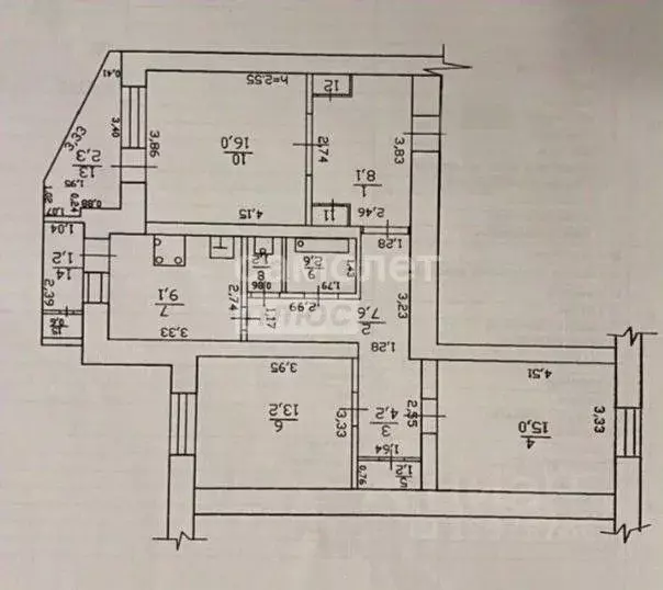 3-к кв. Забайкальский край, Забайкальск пгт ул. Красноармейская, 4 ... - Фото 2