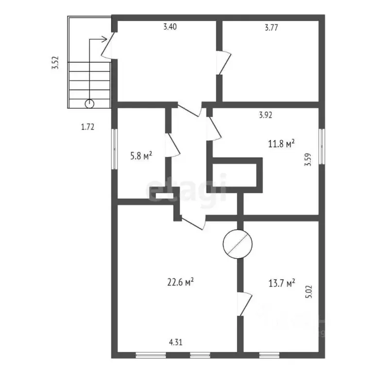 Дом в Вологодская область, д. Мынчаково  (60 м) - Фото 2