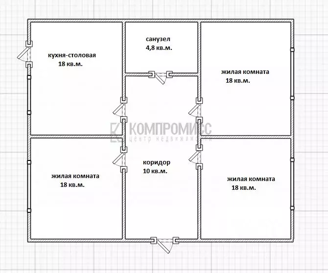 Дом в Краснодарский край, Краснодар проезд 3-й Звенигородский, 3/1 (87 ... - Фото 2