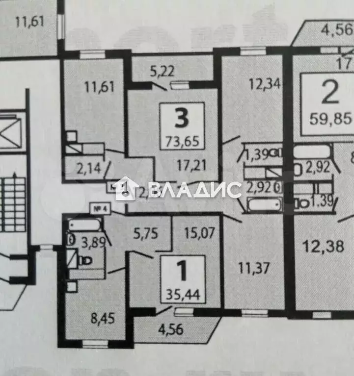 3-к. квартира, 75 м, 24/25 эт. - Фото 0