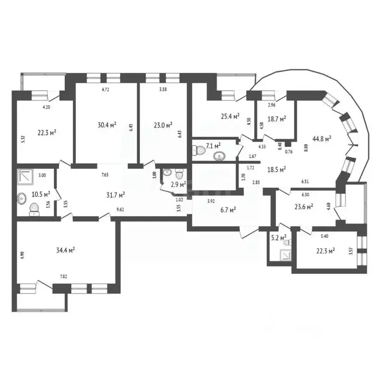 4-к кв. Красноярский край, Красноярск ул. Перенсона, 1 (330.0 м) - Фото 2