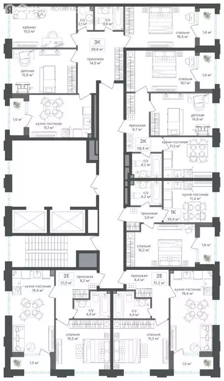 3-комнатная квартира: Москва, Михалковская улица, 48к1 (85.5 м) - Фото 1