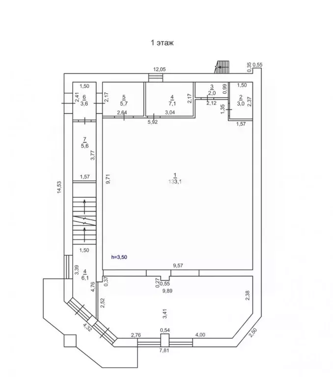 Торговая площадь в Челябинская область, Троицк 2-й мкр, 1Б (345 м) - Фото 2
