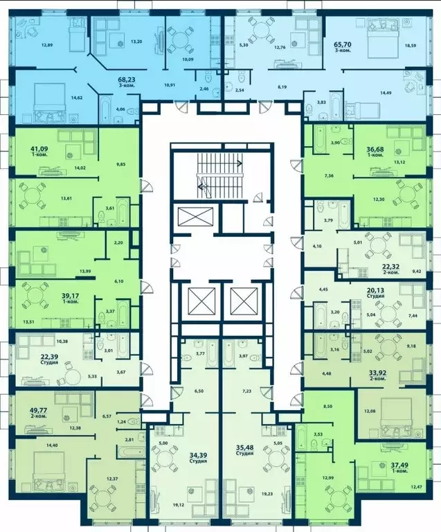 3-к кв. Башкортостан, Уфа ул. Ивана Спатара, 14 (65.7 м) - Фото 1