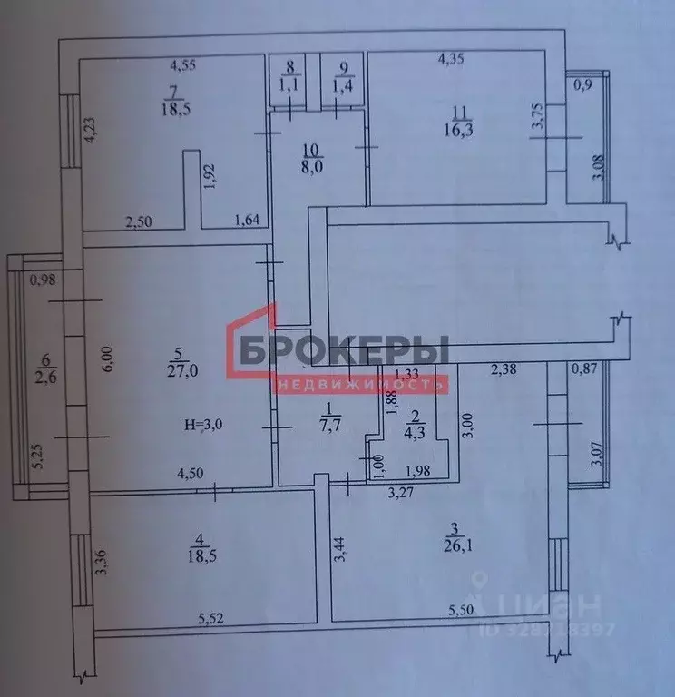 3-к кв. Севастополь просп. Античный, 8 (133.1 м) - Фото 2