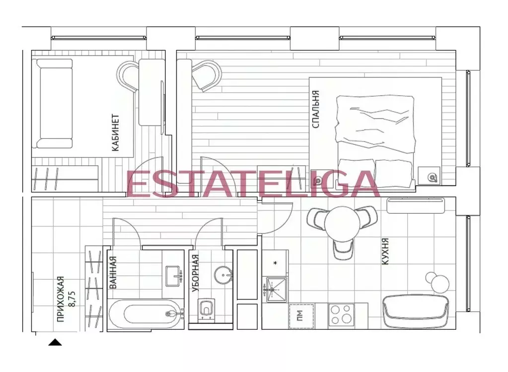 2-к кв. Москва Береговой проезд, 3 (55.0 м) - Фото 2