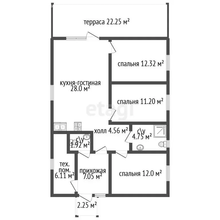 Дом в деревня Покровская, Владимирская улица (120 м) - Фото 1