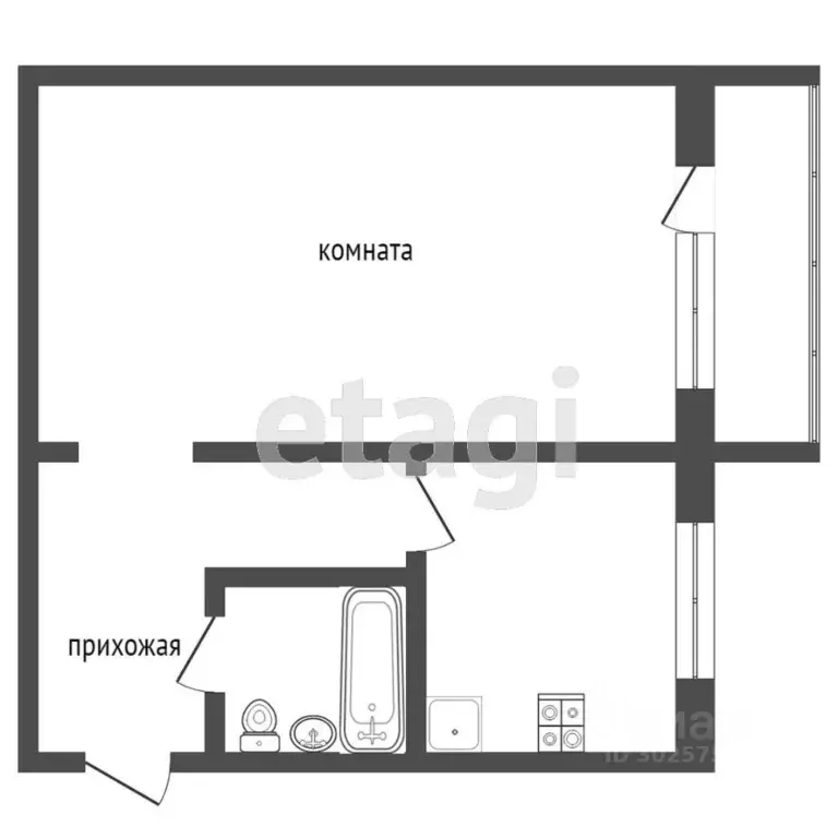 1-к кв. Красноярский край, Зеленогорск ул. Строителей, 8 (32.1 м) - Фото 0