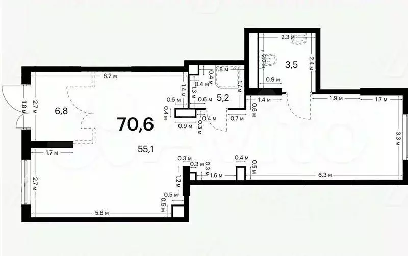 Торговая площадь в Московская область, Ленинский городской округ, ... - Фото 2