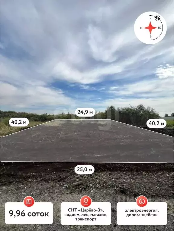 Участок в Тюменская область, Тюмень Большое Царево-3 ОНТ, ул. ... - Фото 2