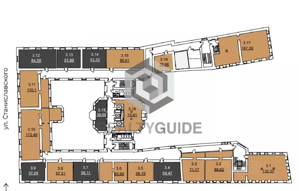 Офис в Москва ул. Александра Солженицына, 27 (36 м) - Фото 1
