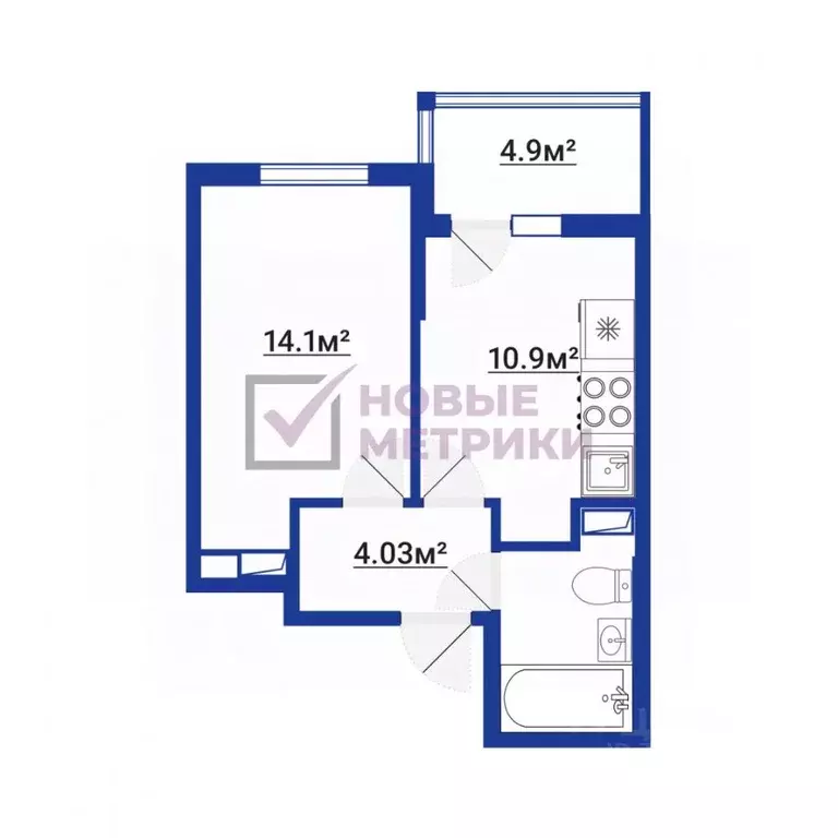 1-к кв. Ленинградская область, Кудрово г. Всеволожский район, ... - Фото 2