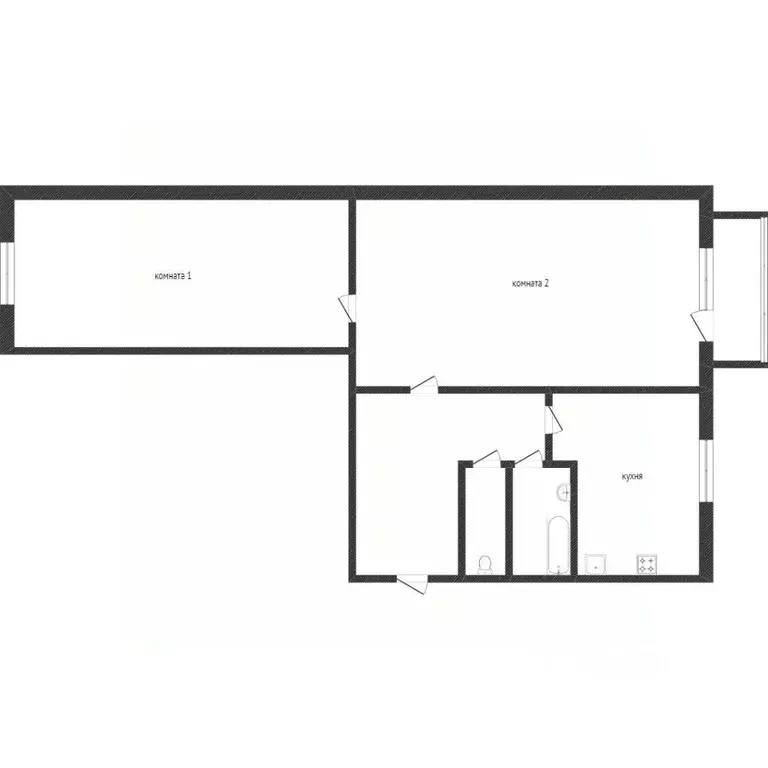 2-к кв. Кемеровская область, Кемерово ул. Металлистов, 15 (47.0 м) - Фото 1