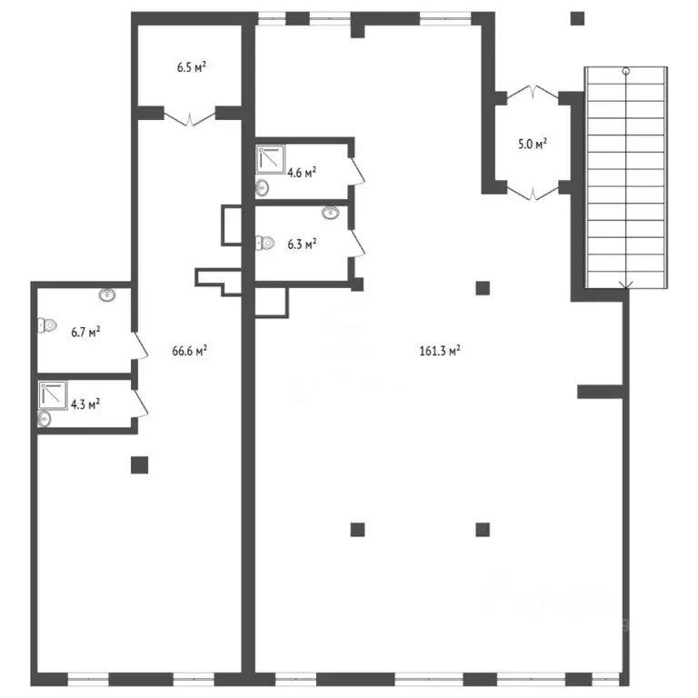 Помещение свободного назначения в Санкт-Петербург Малая ... - Фото 1