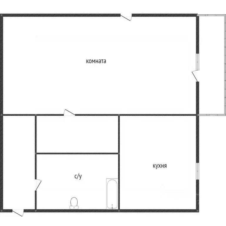 1-к кв. Свердловская область, Нижний Тагил Вязовская ул., 13 (32.4 м) - Фото 2