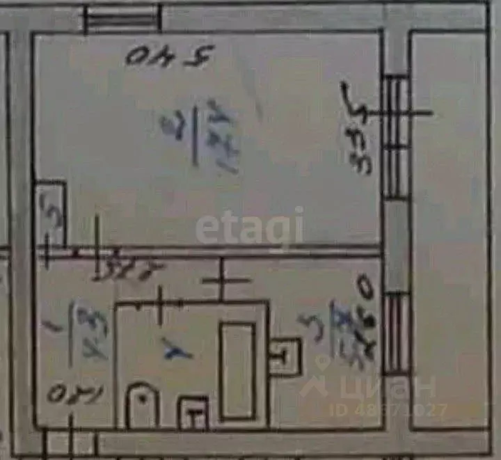 1-к кв. Сахалинская область, Анива ул. Калинина, 39 (31.3 м) - Фото 2