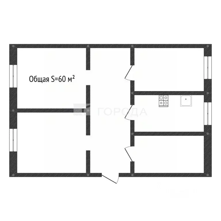 3-к кв. Алтайский край, Барнаул Молодежная ул., 68А (60.0 м) - Фото 1