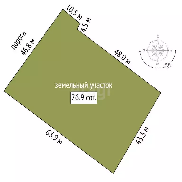 Участок, 26.9 сот., сельхоз (снт или днп) - Фото 1