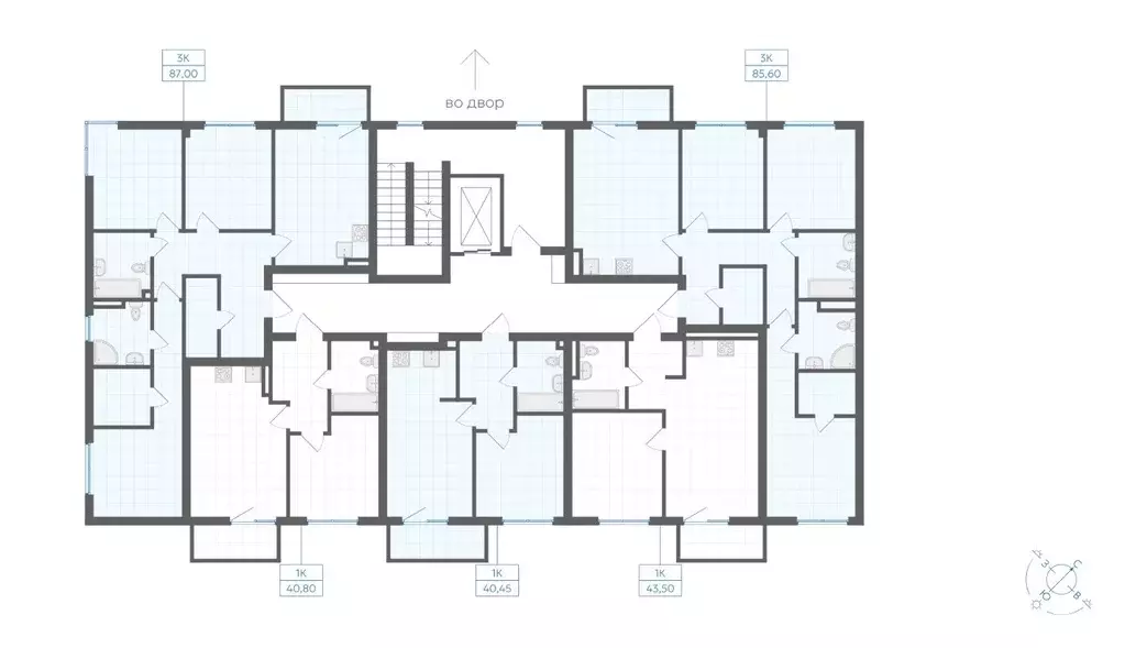 1-к кв. Челябинская область, Челябинск Клевер жилой комплекс (40.8 м) - Фото 2