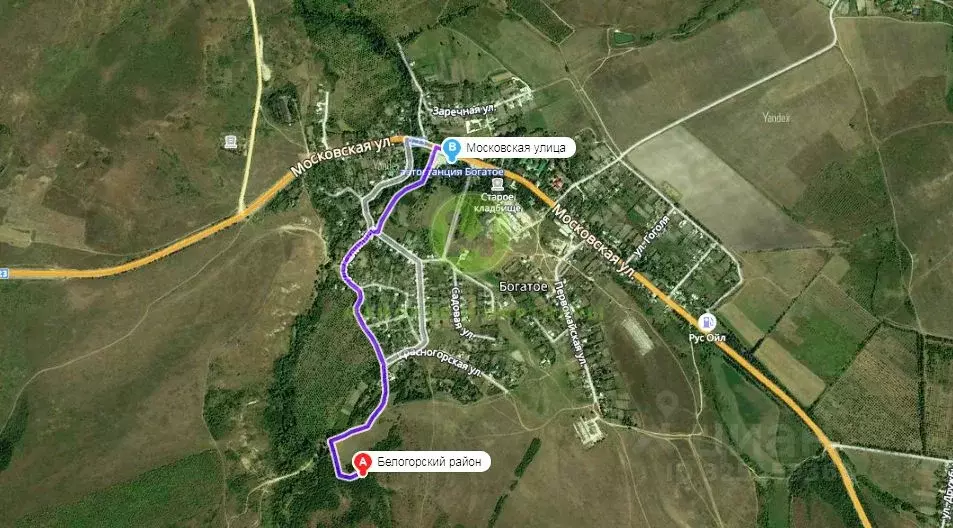 Участок в Крым, Белогорский район, с. Богатое ул. Калинина, 9 (25.0 ... - Фото 1