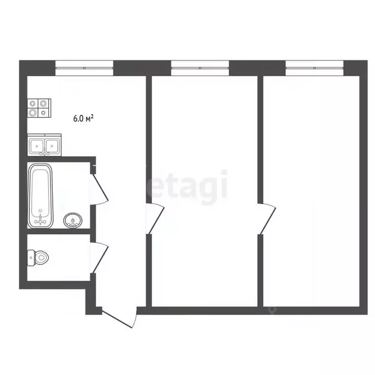 2-к кв. Московская область, Королев ул. Мичурина, 2 (41.0 м) - Фото 2