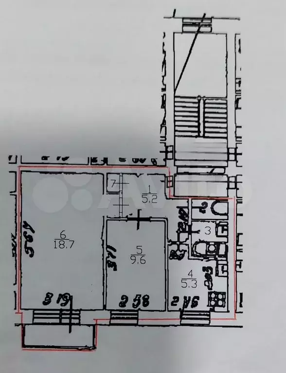 2-к. квартира, 43 м, 4/5 эт. - Фото 0