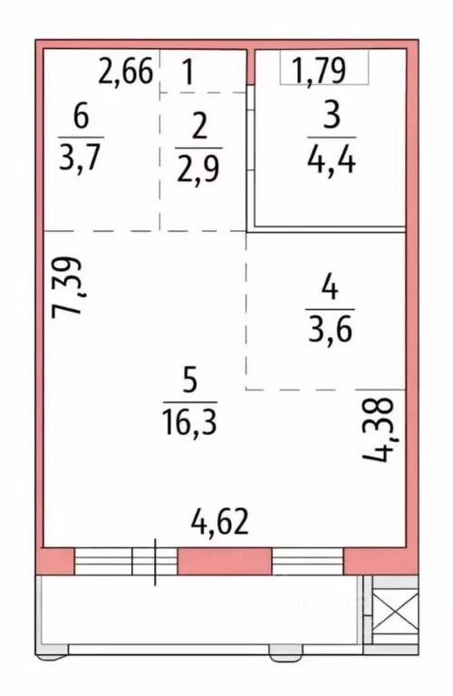 Студия Пермский край, Пермь ул. Карпинского, 11 (32.5 м) - Фото 1