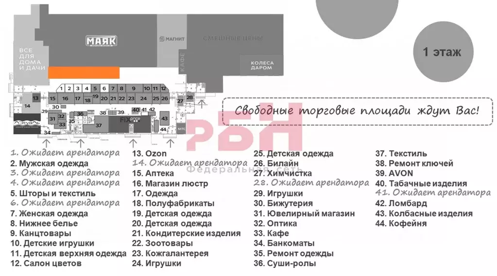 Торговая площадь в Пензенская область, Кузнецк ул. Белинского (300 м) - Фото 1