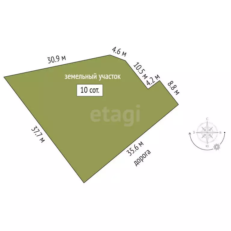 Участок в Феодосия, Черноморский тупик, 2Б (10 м) - Фото 1