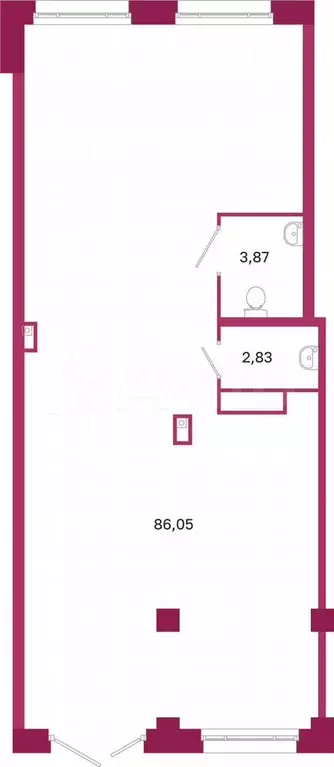 Продам помещение свободного назначения, 92.75 м - Фото 0