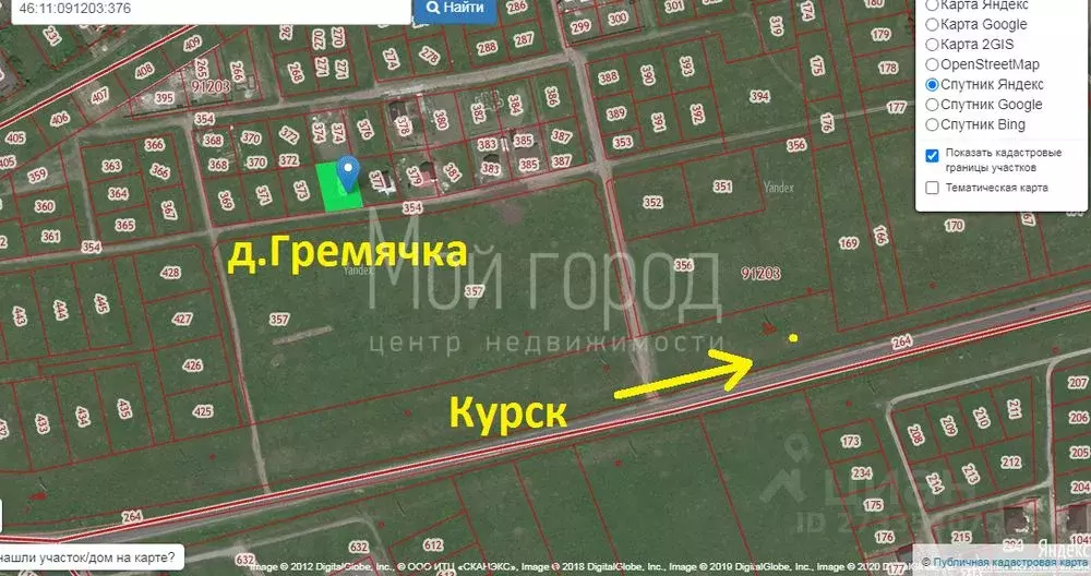 Участок в Курская область, Курский район, Моковский сельсовет, д. ... - Фото 1