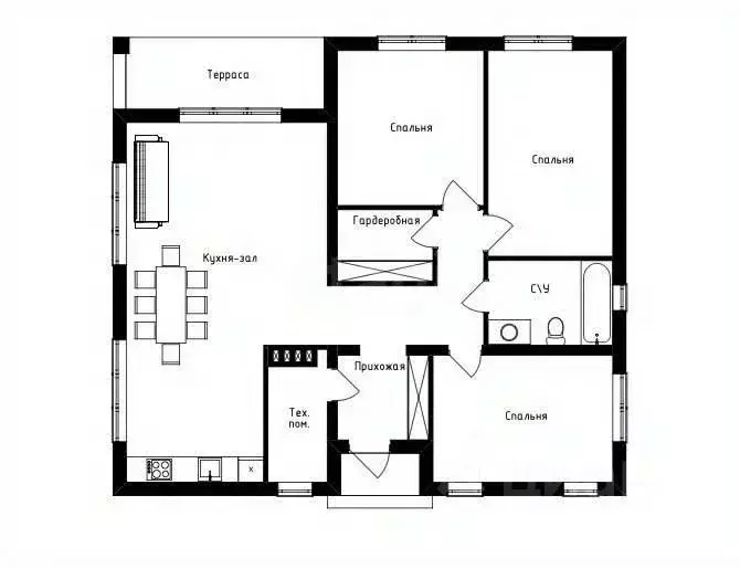 Дом в Калининградская область, Гурьевский муниципальный округ, пос. ... - Фото 2