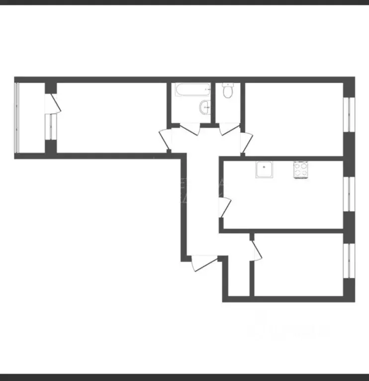 3-к кв. Тюменская область, Тюмень ул. Мебельщиков, 4 (65.5 м) - Фото 1