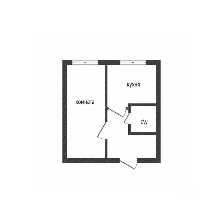 1-к кв. Брянская область, Брянск Вокзальная ул., 152 (32.2 м) - Фото 1