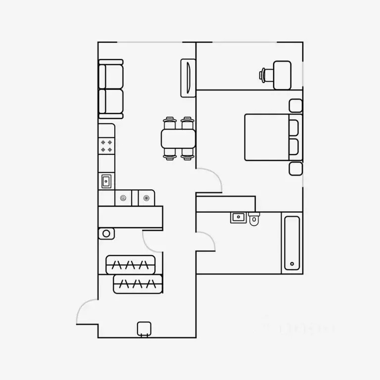 2-к кв. Свердловская область, Екатеринбург ул. Шаумяна, 24 (50.0 м) - Фото 1