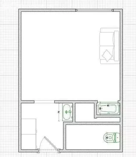 Квартира-студия: Курган, улица Сухэ-Батора, 8 (18 м) - Фото 0